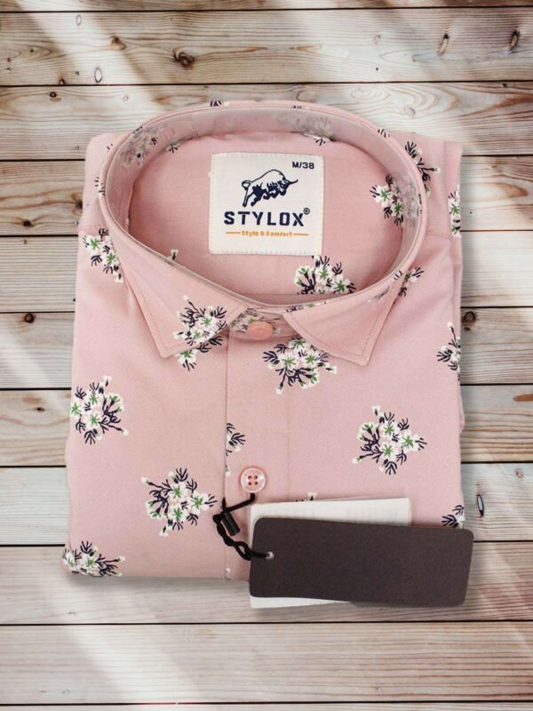 Baby Pink Printed Shirt
