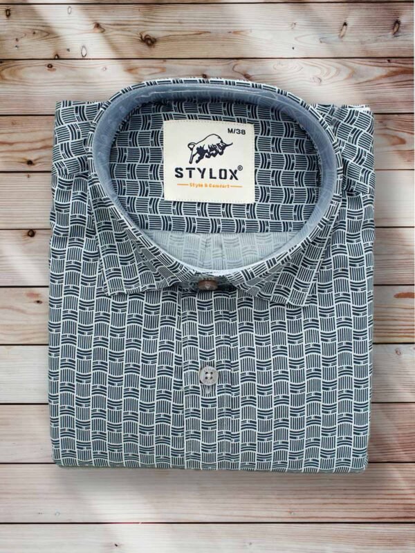 Light Grey Printed Shirt (2)