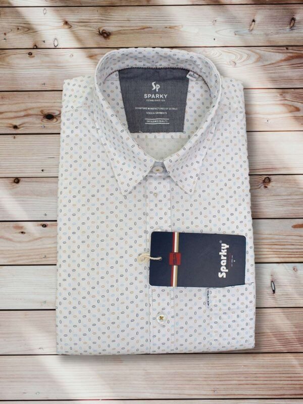 Sparky White Printed Shirt (2)