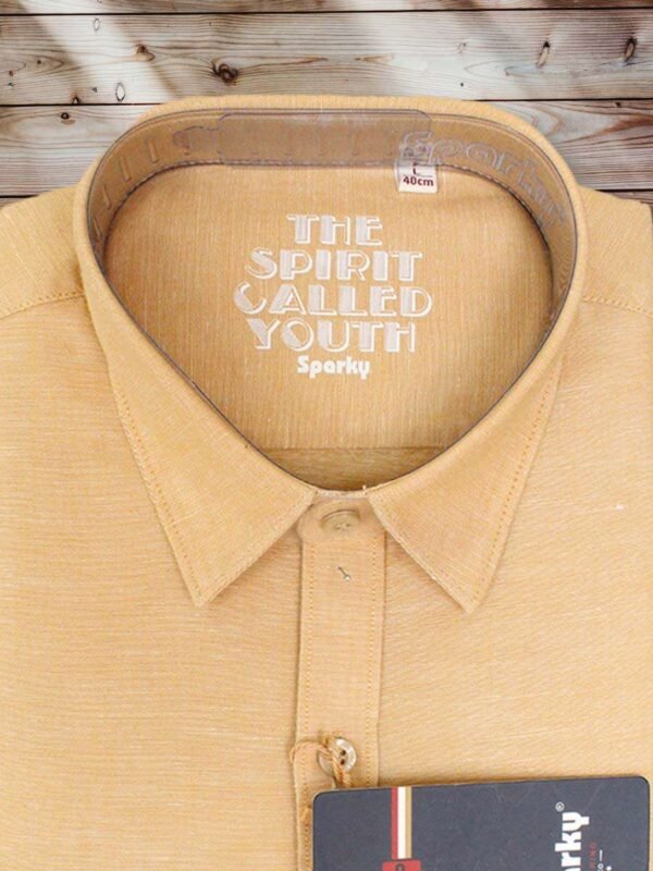 Men's Regular Fit Plain Taubmans Warm Glow Cotton Shirt. - Image 2