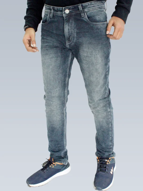 Men's Slim Fit Mid Rise Carbon Black Jeans