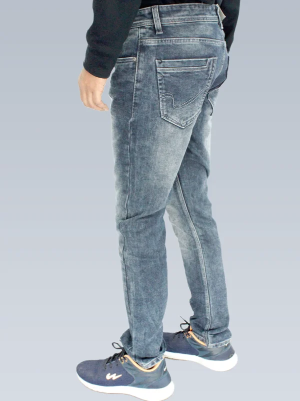 Men's Slim Fit Mid Rise Carbon Black Jeans - Image 3
