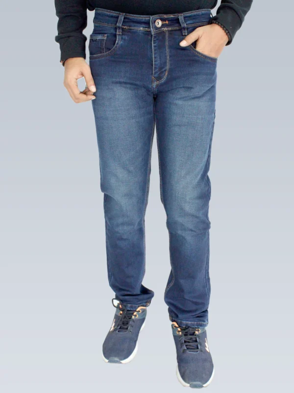Dark Blue Mid Rise Jeans