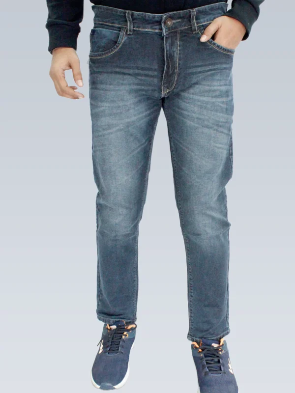 Men's Slim Fit Ankle Length Carbon Black Jeans. - Image 3