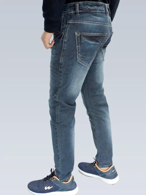 Men's Slim Fit Ankle Length Carbon Black Jeans. - Image 4