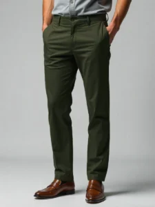Dark Olive Green Colour Trouser