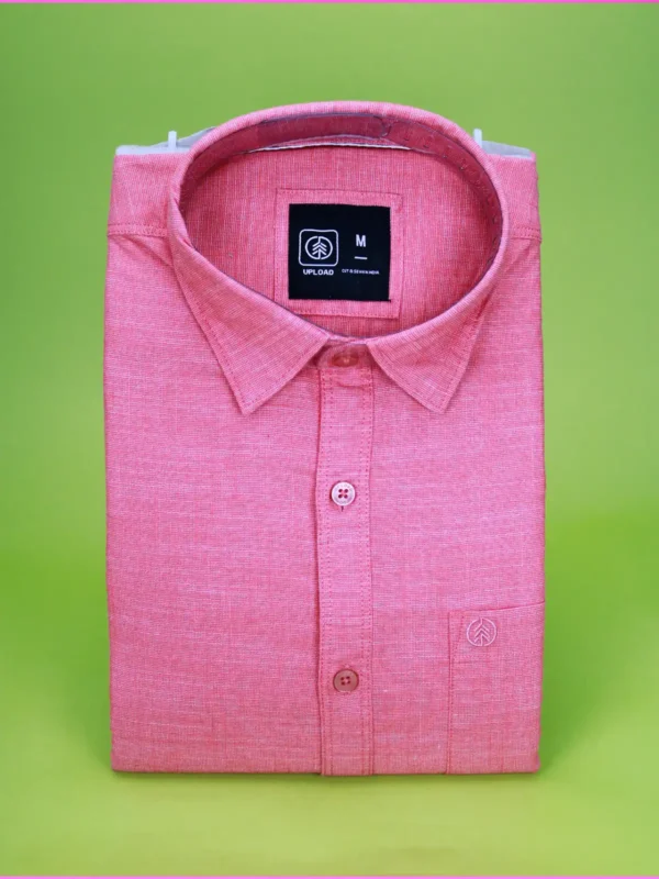 Corol Red Linen Shirt