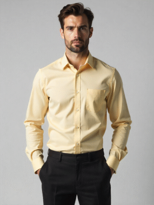 Plain Light Golden Colur Shirt
