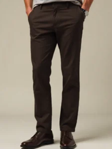 Dark Chocolate Colour Trouser