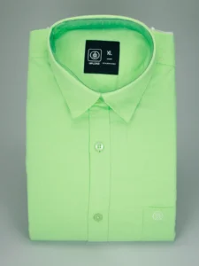 Men’s Light Green Linen Shirt