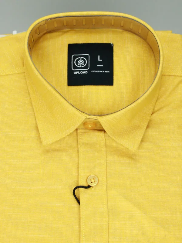 Men’s Yellow Linen Shirt 2