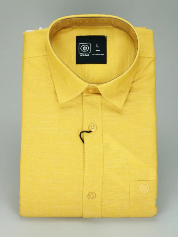 Men’s Yellow Linen Shirt