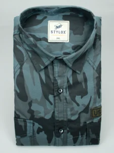 Men’s Gray Camouflage Utility Shirt | Gray Camo Tactical Style